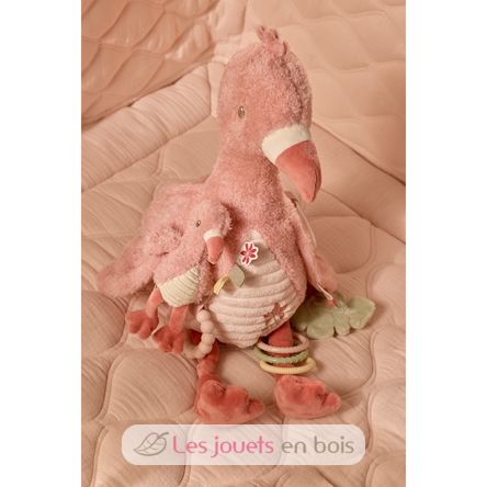 Peluche de actividad flamenco rosa LD8318 Little Dutch 3