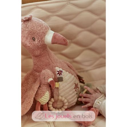 Peluche de actividad flamenco rosa LD8318 Little Dutch 12