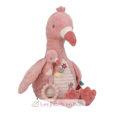 Peluche de actividad flamenco rosa LD8318 Little Dutch 2