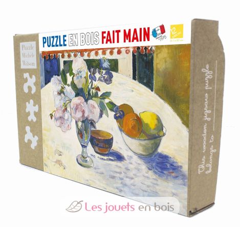 Flores y un cuenco de frutas de Gauguin K1126-12 Puzzle Michèle Wilson 1