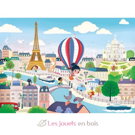 Vista de París de Kabuki K1221-12 Puzzle Michèle Wilson 2