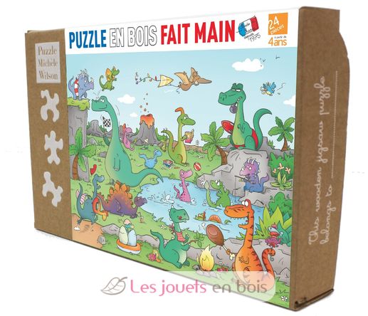 Los dinosaurios de Laure Cacouault K144-24 Puzzle Michèle Wilson 2