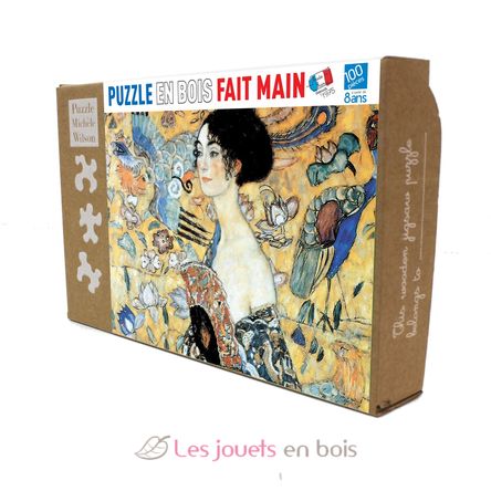 Dama con abanico de Klimt K515-100 Puzzle Michèle Wilson 2