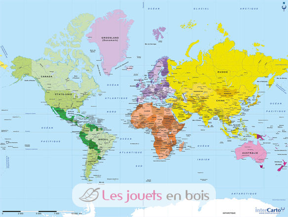 Mapa del mundo K75-50 Puzzle Michèle Wilson 3