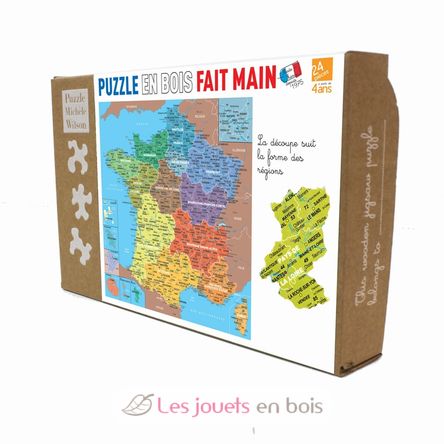 Mapa de las regiones de Francia K80-24 Puzzle Michèle Wilson 1