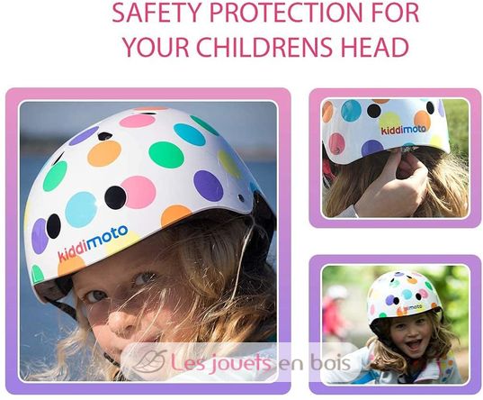 Casque Pastel Dotty MEDIUM KMH023M Kiddimoto 3