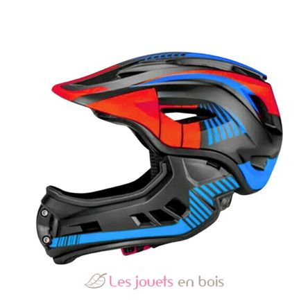 Casco integral negro rojo azul S KMHFF08S Kiddimoto 1