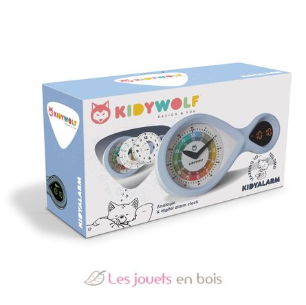 Kidyalarm Reloj despertador educativo azul KW-KIDYALARM-BU Kidywolf 3