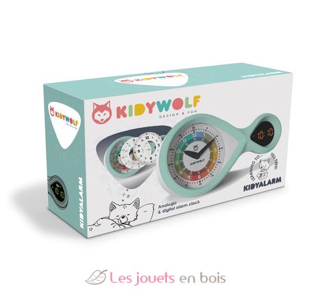 Kidyalarm Reloj despertador educativo verde KW-KIDYALARM-GR Kidywolf 3