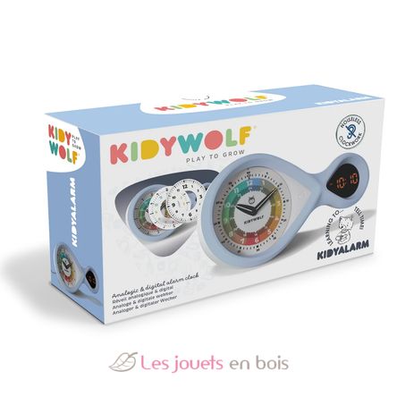 Kidyalarm Reloj despertador educativo azul KW-KIDYALARM-BU Kidywolf 2