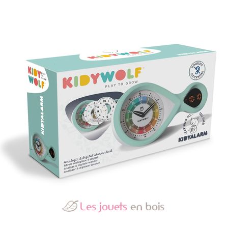 Kidyalarm Reloj despertador educativo verde KW-KIDYALARM-GR Kidywolf 2