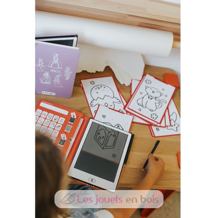 Kidydraw-Mini Tableta de dibujo - Kawaï KW-KIDYDRAW-MINI-KAW Kidywolf 8