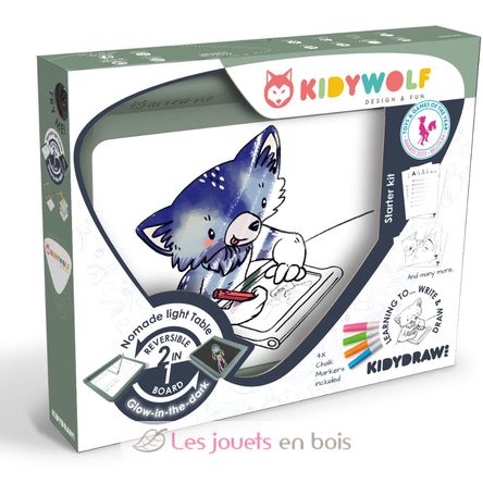 Kidydraw-Pro Tableta de dibujo luminosa 2 in 1 KW-KIDYDRAW-PRO Kidywolf 1