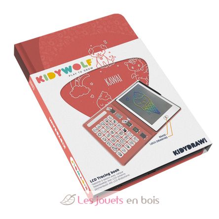 Kidydraw-Mini Tableta de dibujo - Kawaï KW-KIDYDRAW-MINI-KAW Kidywolf 1