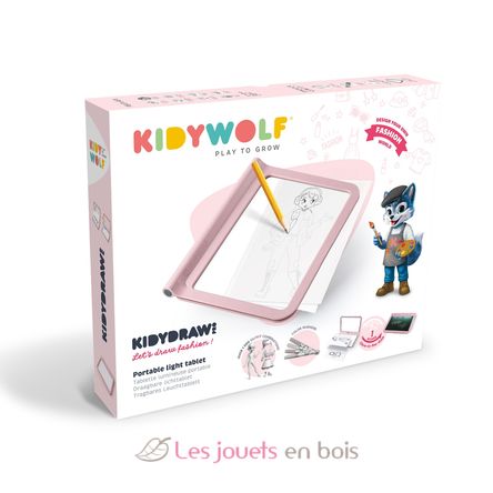 Kidydraw-Pro Fashion Tableta de dibujo luminosa KW-KIDYDRAW-PRO-PI Kidywolf 1