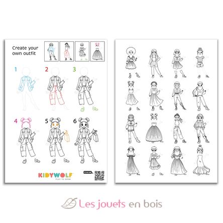 Kidydraw-Pro Fashion Tableta de dibujo luminosa KW-KIDYDRAW-PRO-PI Kidywolf 6