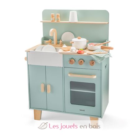 Cocina de juguete verde menta NCT11082 New Classic Toys 7