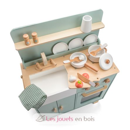 Cocina de juguete verde menta NCT11082 New Classic Toys 4