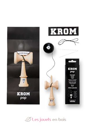 Krom Kendama Pop Lol Negro KROM-PL-BLA KROM Kendama 7