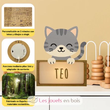 Lámpara personalizable - Gato VI-LSP18 Vintiun 4