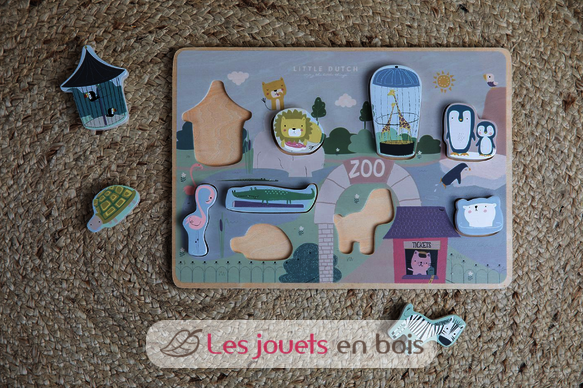 Puzzle empotrado - Zoo LD4444 Little Dutch 2