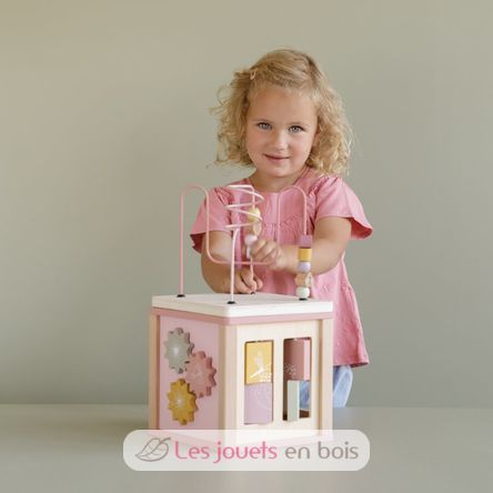 Cubo de actividades de madera Wild Flowers LD7114 Little Dutch 2