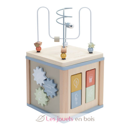 Cubo de actividad de madera Océano LD7029 Little Dutch 2