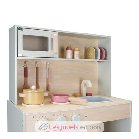 Cocina infantil de madera, verde menta LD7088 Little Dutch 3