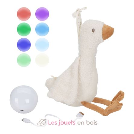 Ganso de peluche musical con luz LD8440 Little Dutch 4