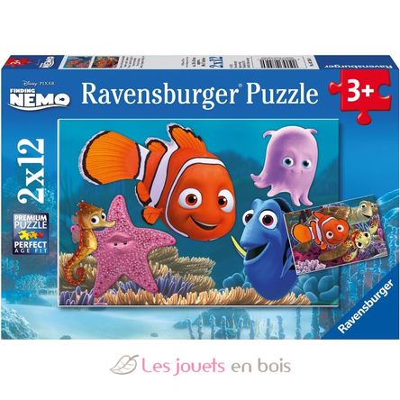 Puzzle Nemo el pequeño fugitivo 2x12 pcs RAV07556 Ravensburger 1