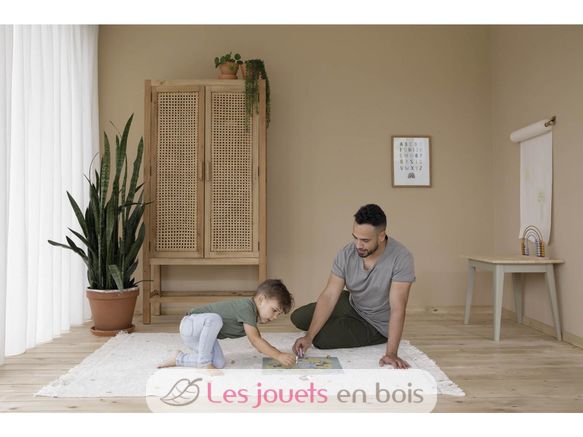 Silla escolar, color oliva LD8018 Little Dutch 5