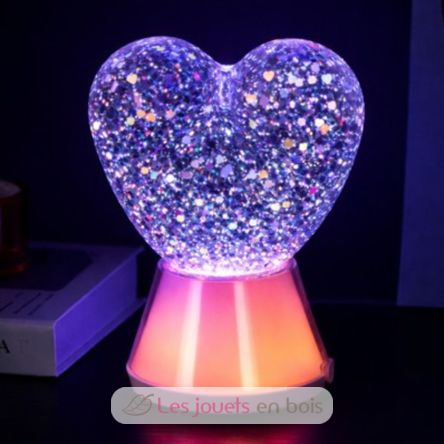 Lámpara de purpurina Magic Glow Corazón LL-GLOWHEART Little L 3