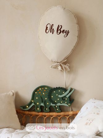 Triceratops Nightlight Verde LL049-445 Little Lights 4