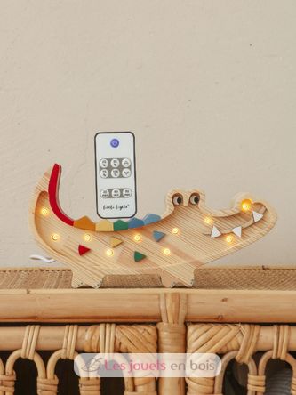 Pequeña Lámpara Cocodrilo madera natural LL071-000 Little Lights 2
