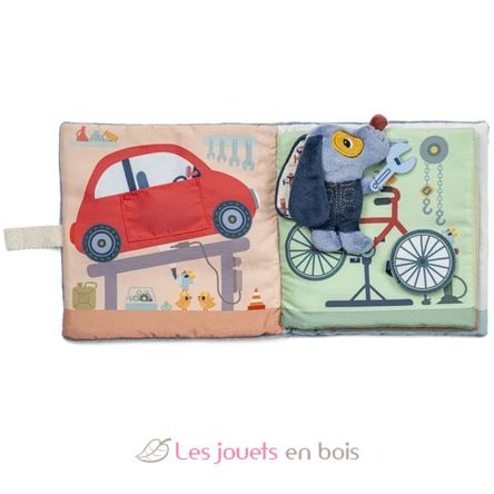 Libro de actividades El garaje de Jules LL83585 Lilliputiens 4