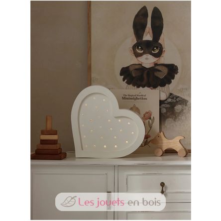 Lámpara corazón blanco LL026-001 Little Lights 3