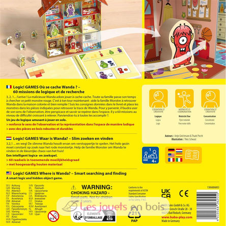 Logic Games ¿Dónde está Wanda? HA1306806003 Haba 6