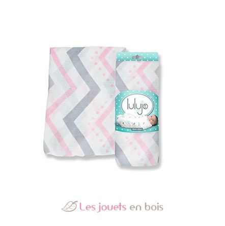 Pañal de bambú - rosa chevron LLJ-121-005-006 Lulujo 5