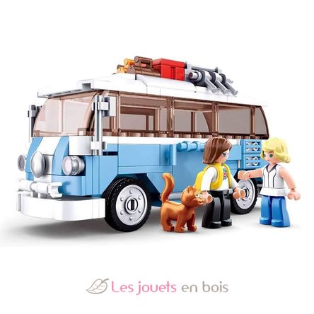 Model Bricks - Autobús Van Hippy SL-M38-B0707 Sluban 2