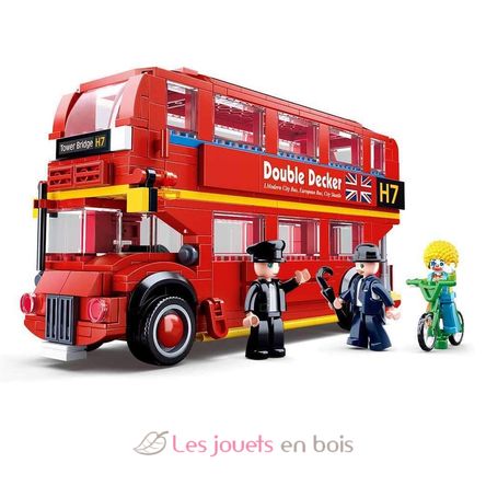 Model Bricks - Autobús de Londres SL-M38-B0708 Sluban 2