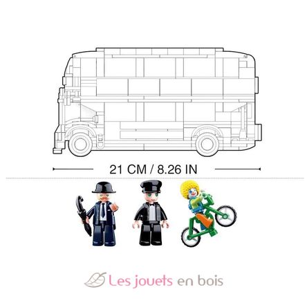 Model Bricks - Autobús de Londres SL-M38-B0708 Sluban 4