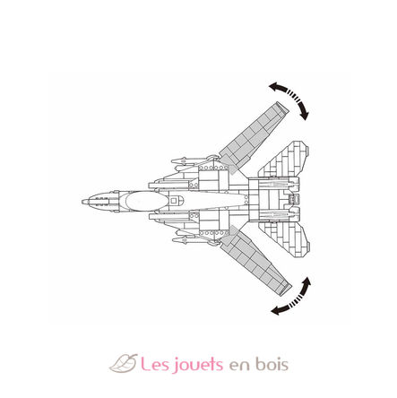 Model Bricks - Avión de combate a reacción SL-M38-B0755 Sluban 4