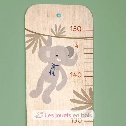 Medidor infantil de madera Elefante selva MA0263 Maïlou Tradition 6