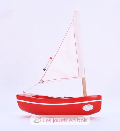 Barco Le Bâchi rojo 17cm TI-N200-BACHI-ROUGE Maison Tirot 3