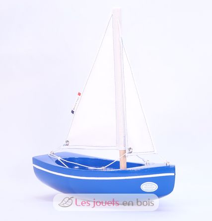 Barco Sloop azul 21cm TI-N202-SLOOP-BLEU Maison Tirot 3