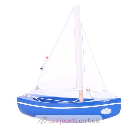 Barco Sloop azul 21cm TI-N202-SLOOP-BLEU Maison Tirot 1