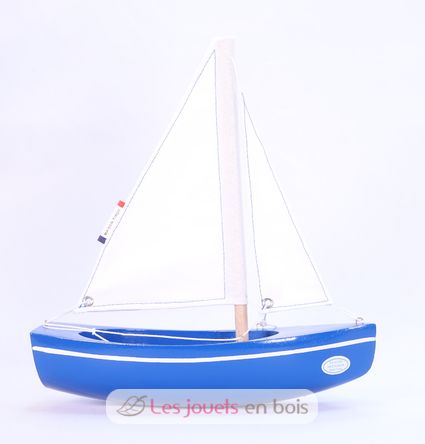 Barco Sloop azul 21cm TI-N202-SLOOP-BLEU Maison Tirot 2