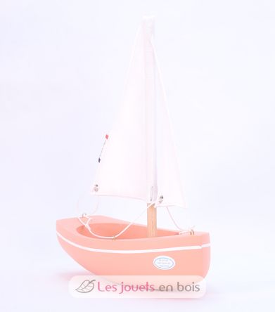 Barco de balandro rosa 21cm TI-N202-SLOOP-ROSE Maison Tirot 3