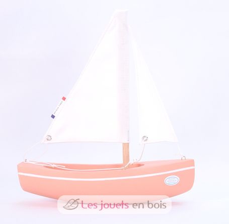 Barco de balandro rosa 21cm TI-N202-SLOOP-ROSE Maison Tirot 2