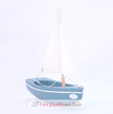 Barco de balandro verde abismo 21cm TI-N202-SLOOP-VERT-ABYSSES Maison Tirot 3